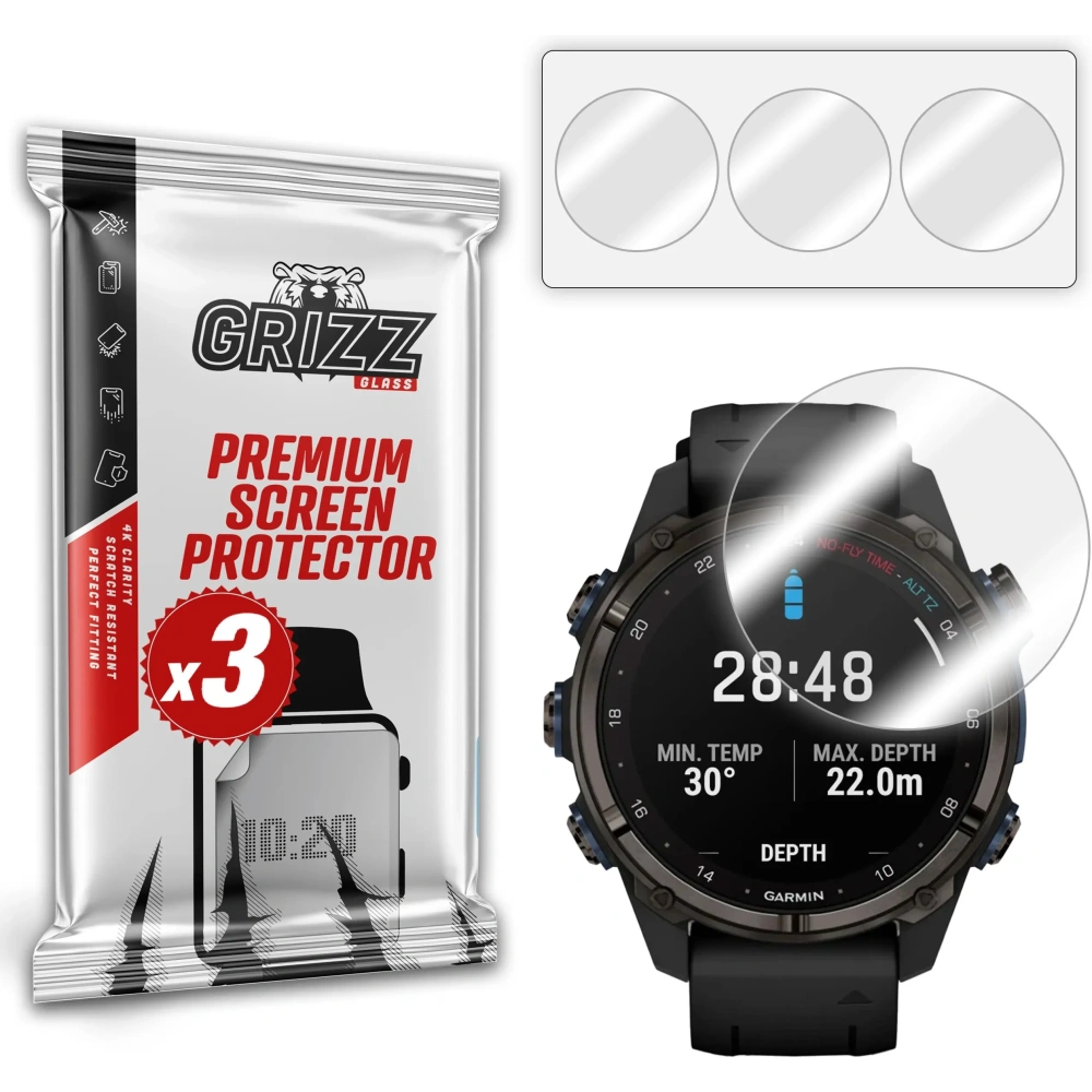 Folia hydrożelowa GrizzGlass Hydrofilm do Garmin Descent Mk3 43mm