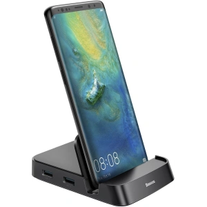 Kup Baseus SamsungDockingstation, USB-C HUB Mate Docking für Huawei-Smartphones und , 15W (schwarz) - BSU1433BLK - {ean13} - Sklep Home Screen