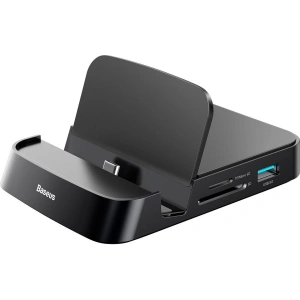 Kup Stacja dokująca, HUB USB-C Baseus Mate Docking do smartfonów Huawei i Samsung, 15W (czarna) - BSU1433BLK - {ean13} - Sklep Home Screen