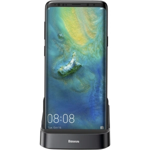 Kup Stacja dokująca, HUB USB-C Baseus Mate Docking do smartfonów Huawei i Samsung, 15W (czarna) - BSU1433BLK - {ean13} - Sklep Home Screen
