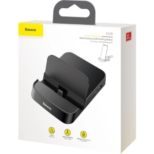 Kup Stacja dokująca, HUB USB-C Baseus Mate Docking do smartfonów Huawei i Samsung, 15W (czarna) - BSU1433BLK - {ean13} - Sklep Home Screen