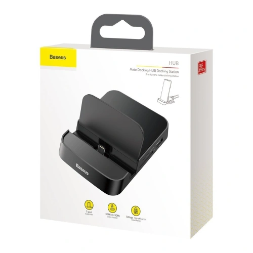 Kup Baseus SamsungDockingstation, USB-C HUB Mate Docking für Huawei-Smartphones und , 15W (schwarz) - BSU1433BLK - {ean13} - Sklep Home Screen