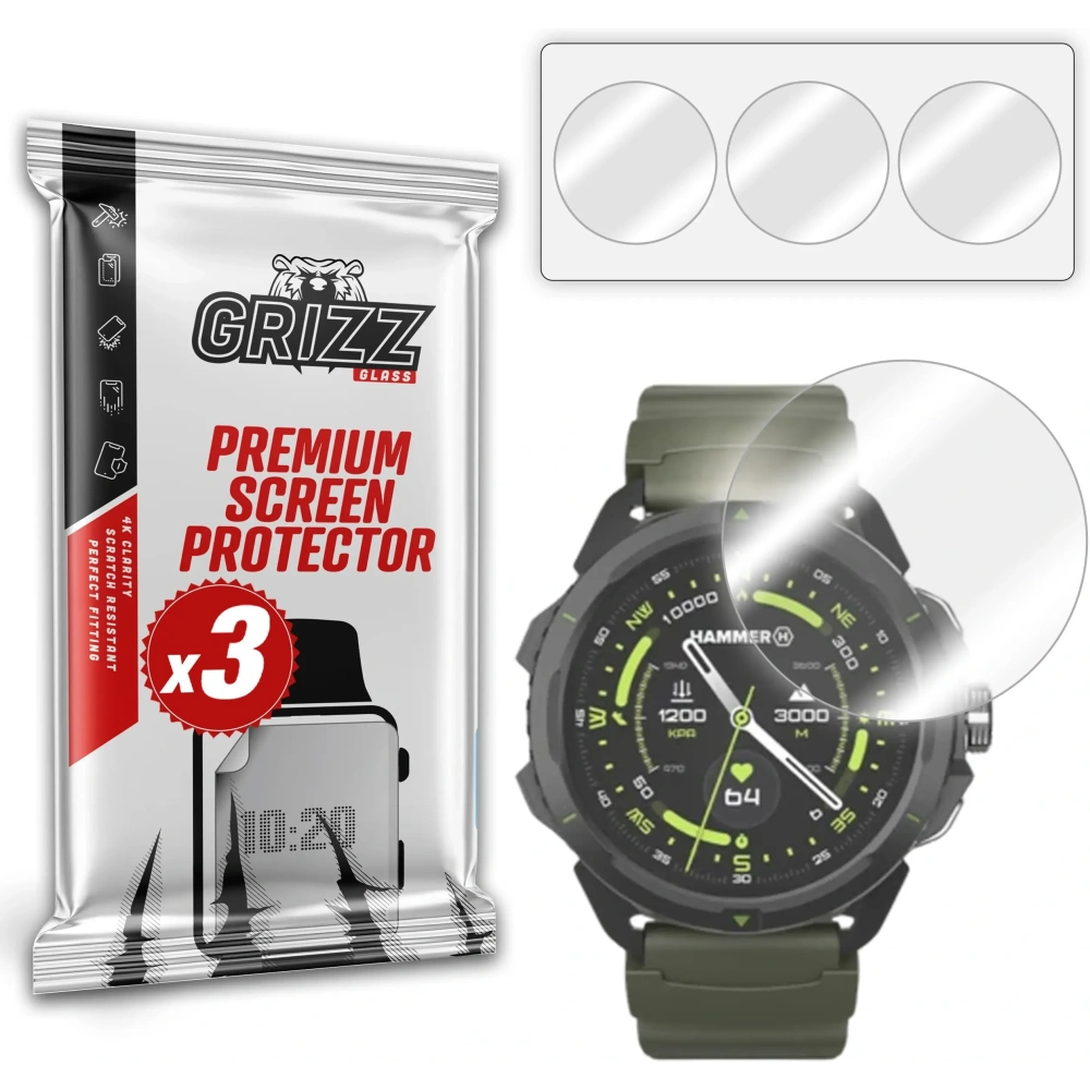 Folia hydrożelowa GrizzGlass Hydrofilm do Hammer Watch 2 Military Edition