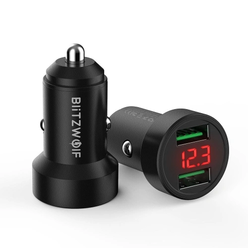 Kup Autonabíječka Blitzwolf BW-SD6, 24W, QC3.0, Dual USB (černá) - BLZ215BLK - {ean13} - Sklep Home Screen