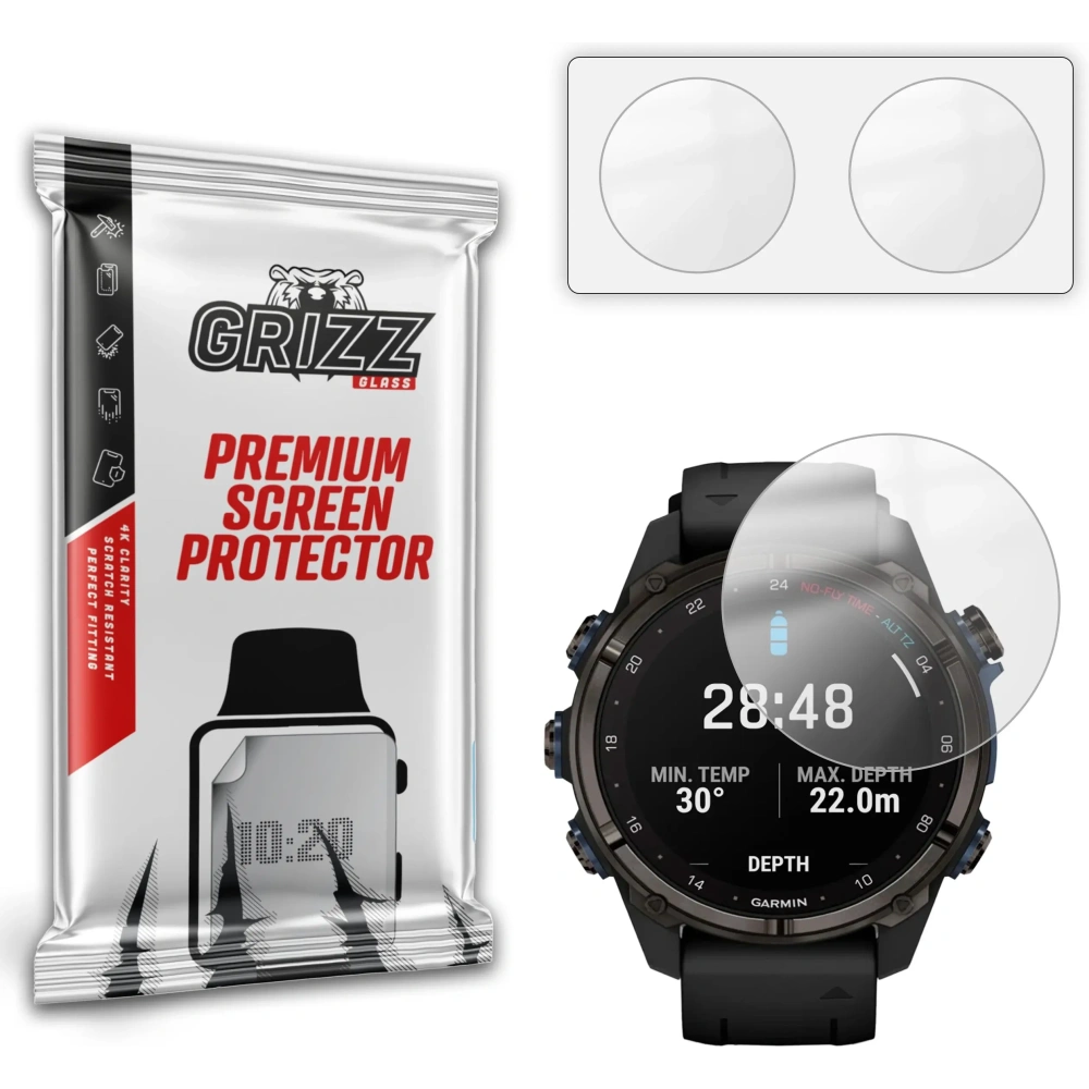 Folia matowa GrizzGlass PaperScreen do Garmin Descent Mk3i 51mm