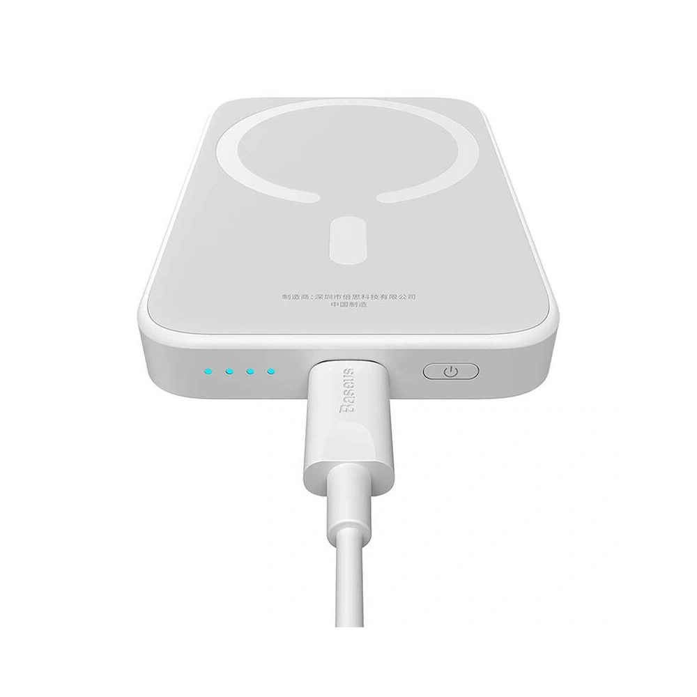 Powerbank magnetyczny Baseus Magnetic Mini 6000mAh 20W MagSafe (biały)