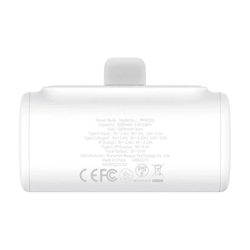 Kup Powerbank OS-Baseus Compact IP 5000mAh 20W (bílý) - BSU8922 - {ean13} - Sklep Home Screen