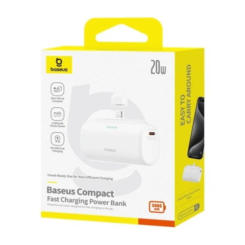 Kup Powerbank OS-Baseus Compact IP 5000mAh 20W (bílý) - BSU8922 - {ean13} - Sklep Home Screen