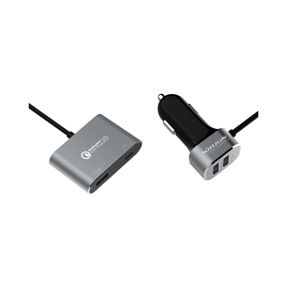 Ładowarka samochodowa z rozdzielaczem Nillkin Powershare 2xUSB-A + USB-A, USB-C