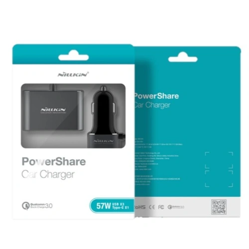 Kup Nillkin Încărcător auto Powershare 2xUSB-A + USB-A, USB-C cu splitter - NLK1666 - {ean13} - Sklep Home Screen