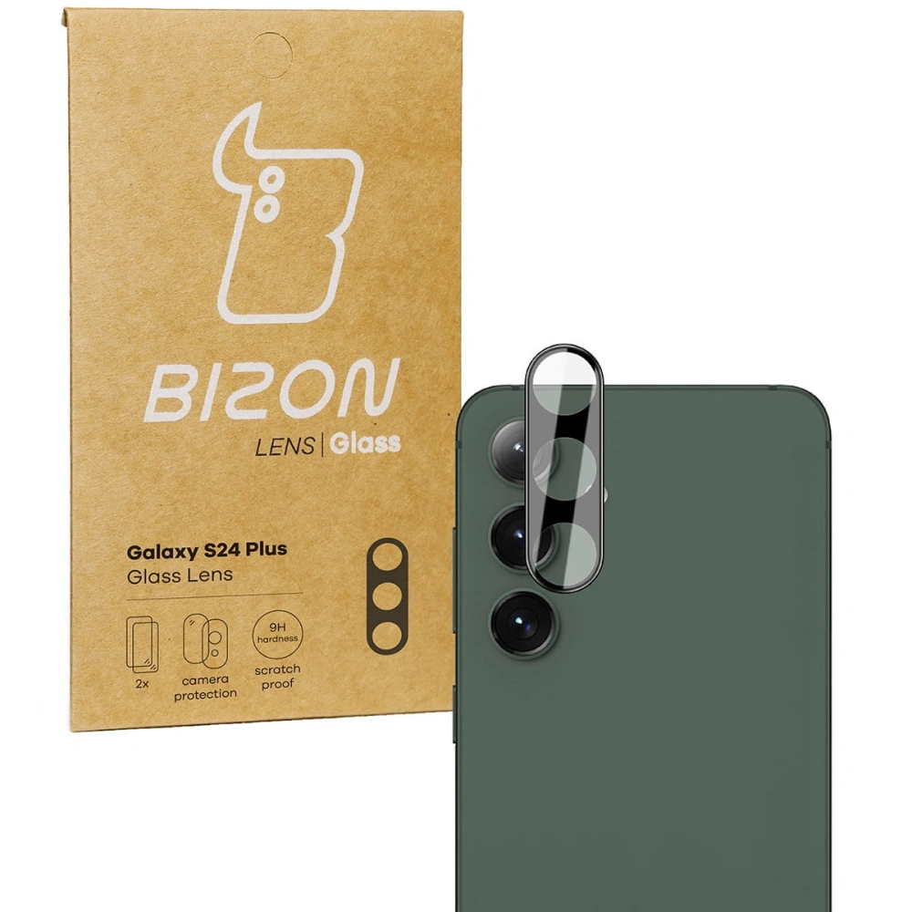 Szkło na aparat Bizon Glass Lens do Samsung Galaxy S24+ Plus [2 PACK]