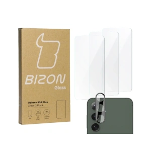 Buy BIZON Clear 2 Pack 3x tempered glass + 1x lens protection Samsung Galaxy S24+ Plus - BIZ8254 - {ean13} - Home Screen Store Europe