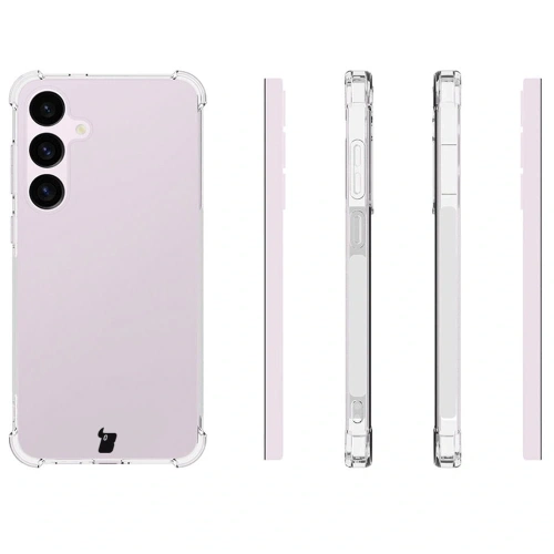 Kup Bizon Case Clear Pack Hülle + 2x gehärtetes Glas + Linsenschutz Samsung Galaxy S24+ Plus klar - BIZ8256 - {ean13} - Sklep Home Screen