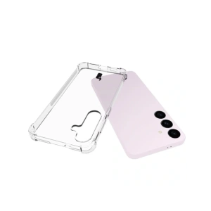 Etui + 2x szkło na ekran + obiektyw Bizon Case Clear Pack do Samsung Galaxy S24+ Plus przezroczyste