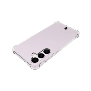 Etui + 2x szkło na ekran + obiektyw Bizon Case Clear Pack do Samsung Galaxy S24+ Plus przezroczyste