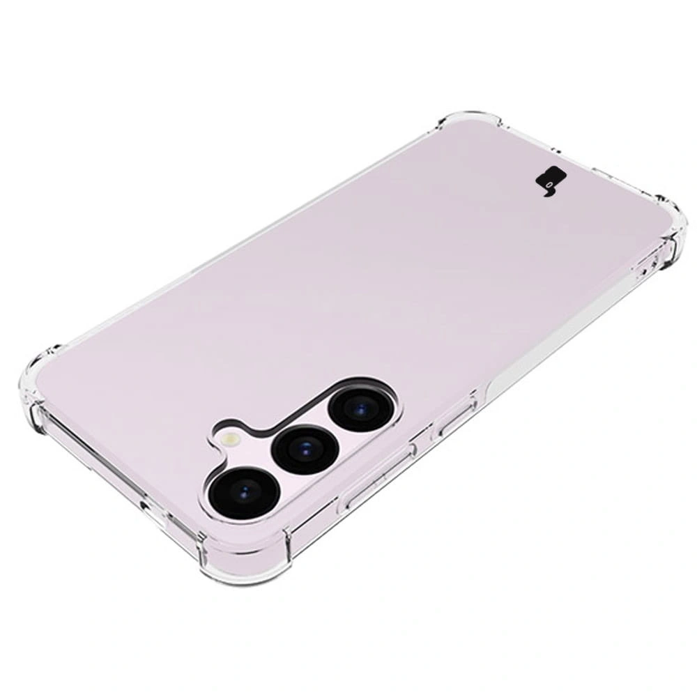 Etui + 2x szkło na ekran + obiektyw Bizon Case Clear Pack do Samsung Galaxy S24+ Plus przezroczyste