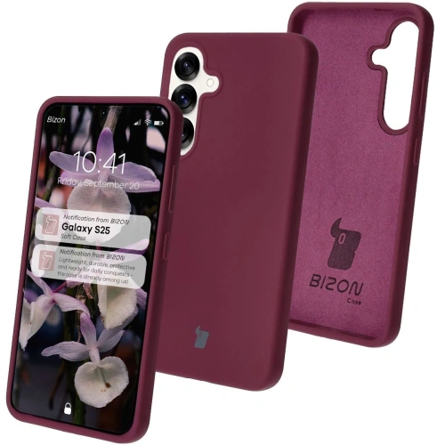 Kup Bizon Soft Case Samsung Galaxy S25 violet închis - BIZ8259 - {ean13} - Sklep Home Screen