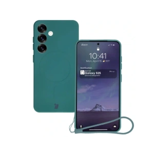 Buy Bizon Case Silicone Magnetic Samsung Galaxy S25 / Galaxy S24 dark green - BIZ8261 - {ean13} - Home Screen Store Europe