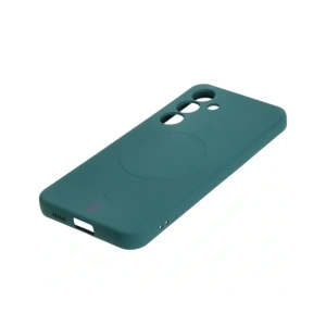 Kup Silikonowe etui z pierścieniem magnetycznym Bizon Case Silicone Magnetic do Samsung Galaxy S25 / Galaxy S24 ciemnozielone - BIZ8261 - {ean13} - Sklep Home Screen