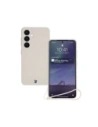 Silikonové pouzdro s magnetickým kroužkem Bizon Case Silicone Magnetic pro Samsung Galaxy S25+ Plus / S24+ Plus béžové