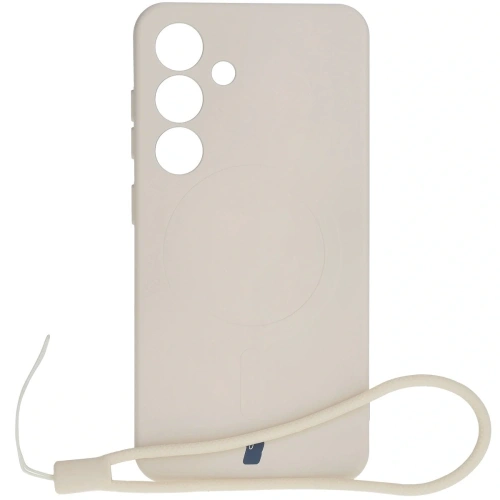 Kup Silikonové pouzdro s magnetickým kroužkem Bizon Case Silicone Magnetic pro Samsung Galaxy S25+ Plus / S24+ Plus béžové - BIZ8262 - {ean13} - Sklep Home Screen