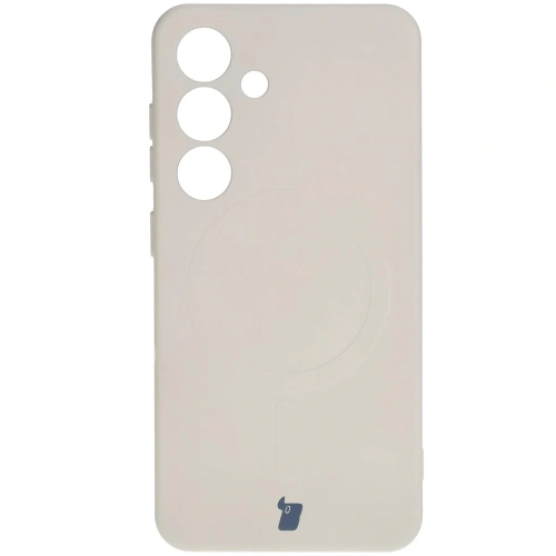 Kup Silikonové pouzdro s magnetickým kroužkem Bizon Case Silicone Magnetic pro Samsung Galaxy S25+ Plus / S24+ Plus béžové - BIZ8262 - {ean13} - Sklep Home Screen
