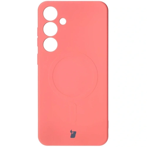 Kup Silikonowe etui z pierścieniem magnetycznym Bizon Case Silicone Magnetic do Samsung Galaxy S25+ Plus / S24+ Plus brudnoróżowe - BIZ8263 - {ean13} - Sklep Home Screen