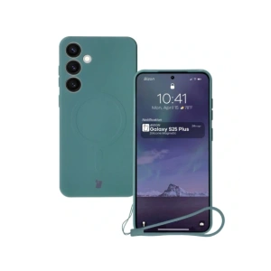 Buy Bizon Case Silicone Magnetic Samsung Galaxy S25+ Plus / S24+ Plus dark green - BIZ8264 - {ean13} - Home Screen Store Europe