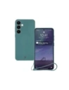 Silikonové pouzdro s magnetickým kroužkem Bizon Case Silicone Magnetic pro Samsung Galaxy S25+ Plus / S24+ Plus tmavě zelené