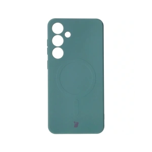 Kup Silikonové pouzdro s magnetickým kroužkem Bizon Case Silicone Magnetic pro Samsung Galaxy S25+ Plus / S24+ Plus tmavě zelené - BIZ8264 - {ean13} - Sklep Home Screen