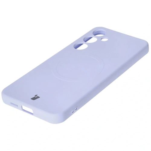 Kup Silikonové pouzdro s magnetickým kroužkem Bizon Case Silicone Magnetic pro Samsung Galaxy S25+ Plus / S24+ Plus světle fialové - BIZ8265 - {ean13} - Sklep Home Screen