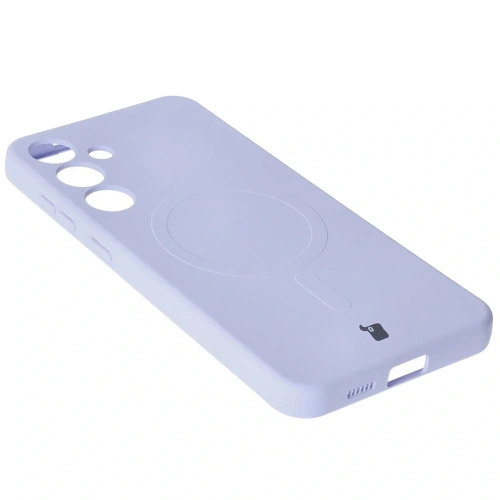 Kup Silikonové pouzdro s magnetickým kroužkem Bizon Case Silicone Magnetic pro Samsung Galaxy S25+ Plus / S24+ Plus světle fialové - BIZ8265 - {ean13} - Sklep Home Screen