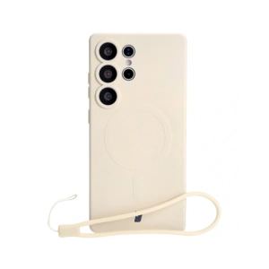 Kup Bizon Case Silikon Magnetic Samsung Galaxy S25 Ultra beige - BIZ8266 - {ean13} - Sklep Home Screen