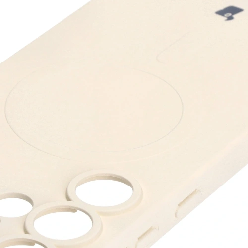 Buy Bizon Case Silicone Magnetic Samsung Galaxy S25 Ultra beige - BIZ8266 - {ean13} - Home Screen Store Europe