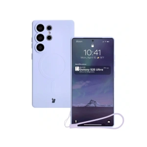 Buy Bizon Case Silicone Magnetic Samsung Galaxy S25 Ultra light purple - BIZ8267 - {ean13} - Home Screen Store Europe
