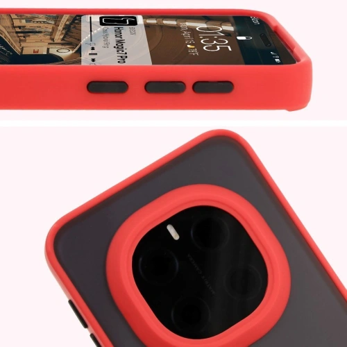 Kup Etui z uchwytem na palec Bizon Case Hybrid Ring do Honor Magic7 Pro przydymione z czerwoną ramką - BIZ8271 - {ean13} - Sklep Home Screen