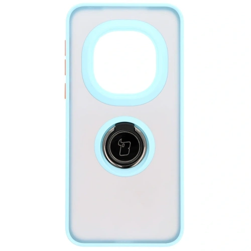Kup Etui z uchwytem na palec Bizon Case Hybrid Ring do Honor Magic7 Pro przydymione z jasnoniebieską ramką - BIZ8273 - {ean13} - Sklep Home Screen