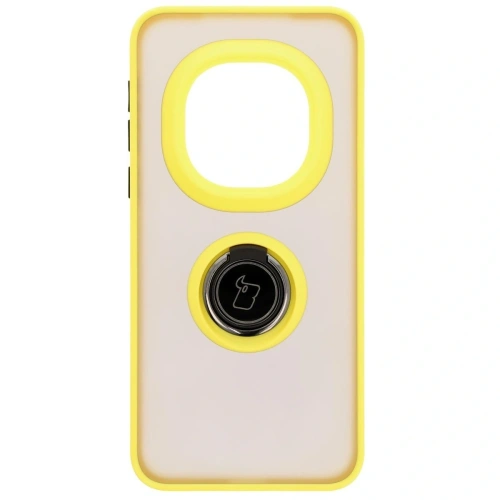 Kup Etui z uchwytem na palec Bizon Case Hybrid Ring do Honor Magic7 Pro przydymione z żółtą ramką - BIZ8274 - {ean13} - Sklep Home Screen