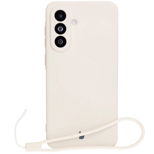 Kup Silikonové pouzdro s magnetickým kroužkem Bizon Case Silicone Magnetic Sq pro Samsung Galaxy A36 5G béžové - BIZ8275 - {ean13} - Sklep Home Screen