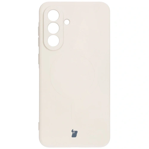 Kup Silikonové pouzdro s magnetickým kroužkem Bizon Case Silicone Magnetic Sq pro Samsung Galaxy A36 5G béžové - BIZ8275 - {ean13} - Sklep Home Screen