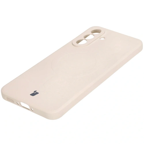 Buy Bizon Case Silicone Magnetic Sq Samsung Galaxy A36 5G beige - BIZ8275 - {ean13} - Home Screen Store Europe