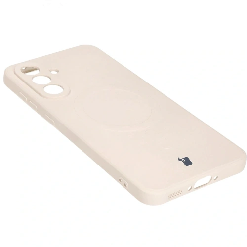 Kup Silikonové pouzdro s magnetickým kroužkem Bizon Case Silicone Magnetic Sq pro Samsung Galaxy A36 5G béžové - BIZ8275 - {ean13} - Sklep Home Screen