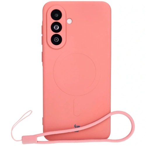 Kup Silikonové pouzdro s magnetickým kroužkem Bizon Case Silicone Magnetic Sq pro Samsung Galaxy A36 5G v barvě špinavě růžové - BIZ8276 - {ean13} - Sklep Home Screen