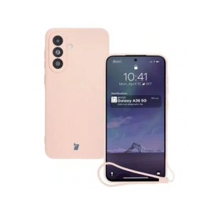 Buy Bizon Case Silicone Magnetic Sq Samsung Galaxy A36 5G light pink - BIZ8280 - {ean13} - Home Screen Store Europe