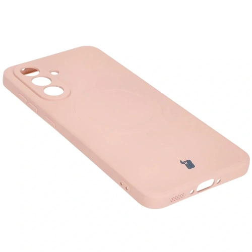 Kup Silikonové pouzdro s magnetickým kroužkem Bizon Case Silicone Magnetic Sq pro Samsung Galaxy A36 5G světle růžové - BIZ8280 - {ean13} - Sklep Home Screen