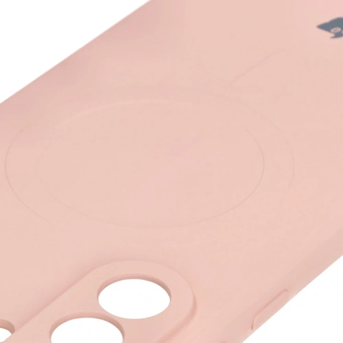 Kup Silikonové pouzdro s magnetickým kroužkem Bizon Case Silicone Magnetic Sq pro Samsung Galaxy A36 5G světle růžové - BIZ8280 - {ean13} - Sklep Home Screen