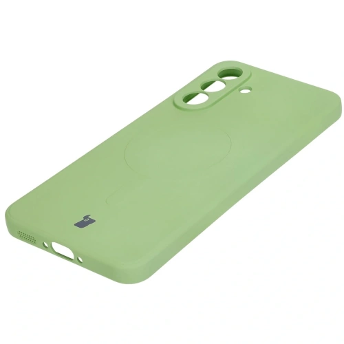 Kup Bizon Case Silicone Magnetic Sq Samsung Galaxy A36 5G verde deschis - BIZ8281 - {ean13} - Sklep Home Screen