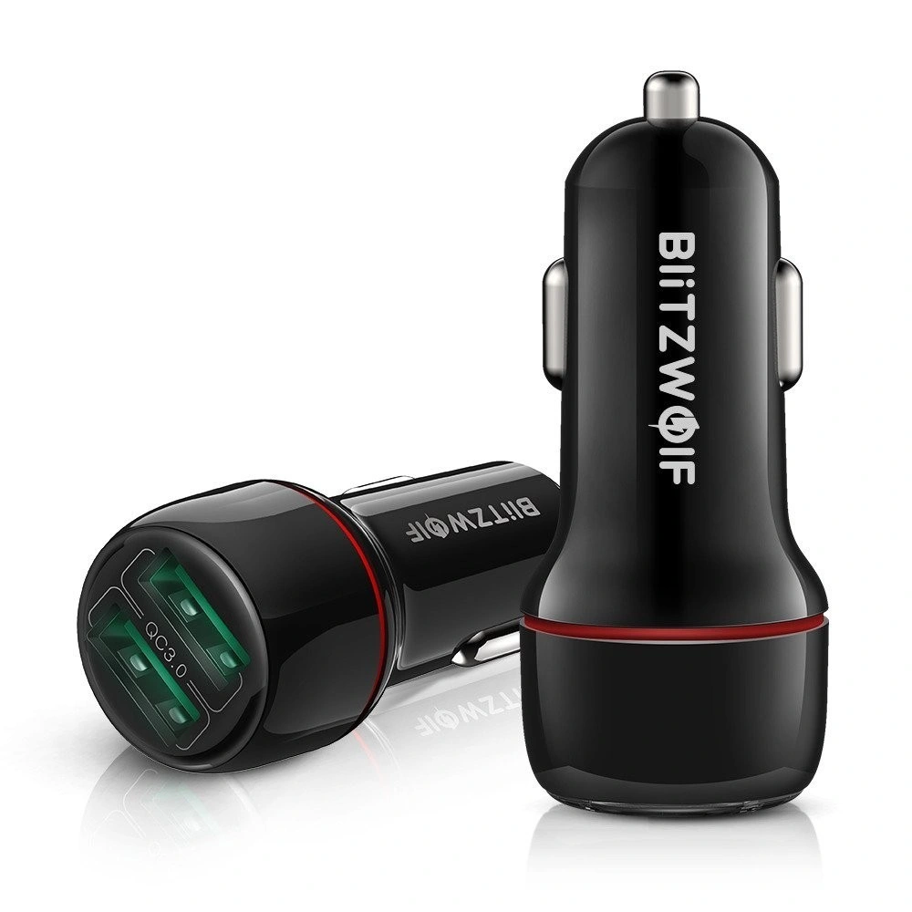 Ładowarka samochodowa Blitzwolf BW-SD5, 25W, QC 3.0, 2x USB (czarna)