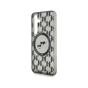 Buy Karl Lagerfeld Button Karl&Choupette Heads On KL Pattern MagSafe Samsung Galaxy S25 black - KLD21876 - {ean13} - Home Screen Store Europe