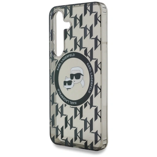 Kup Karl Lagerfeld Button Karl&Choupette Köpfe Auf KL Muster MagSafe Samsung Galaxy S25 schwarz - KLD21876 - {ean13} - Sklep Home Screen